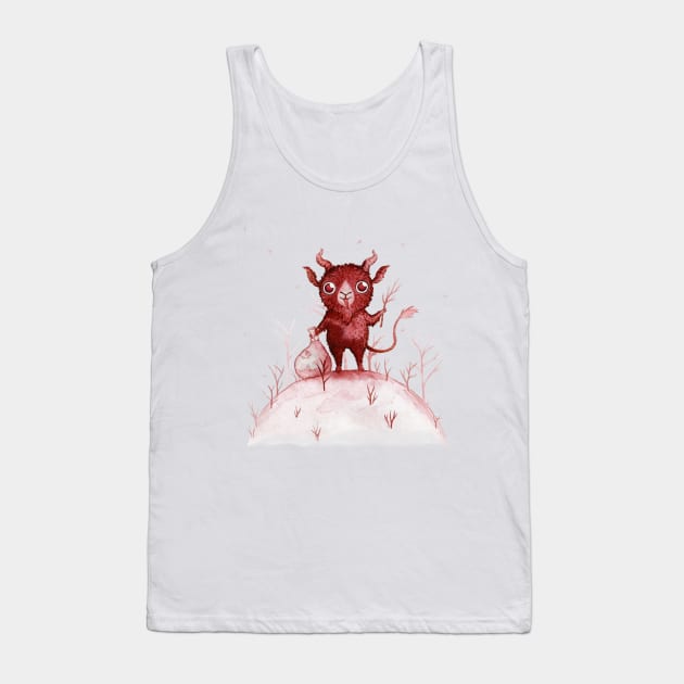 Adorable krampus Tank Top by Hana Nekrep Art